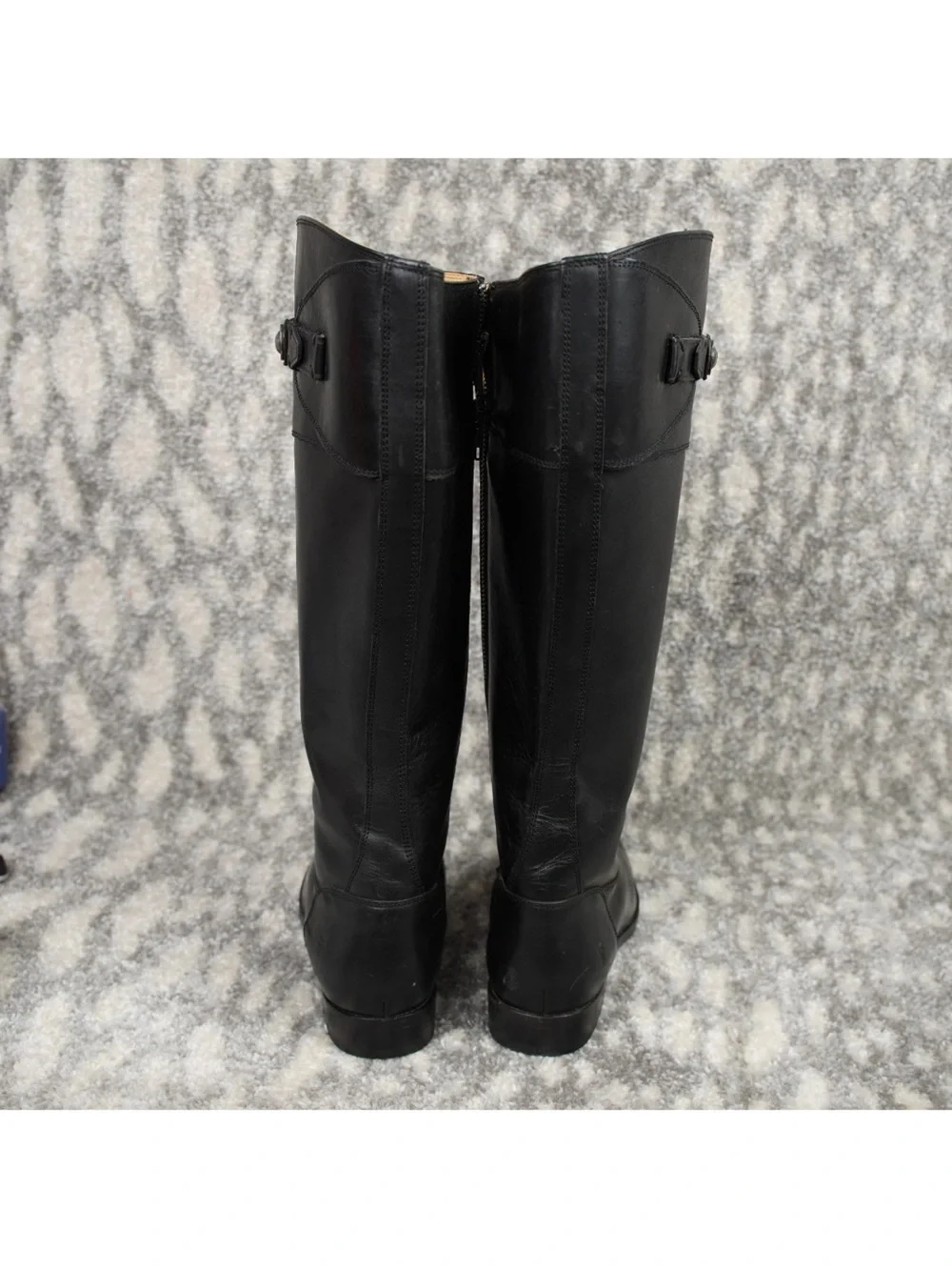 Frye Molly Button Knee High Boots Riding Tall Equestrian Zipper Booties 9.5B BLK
